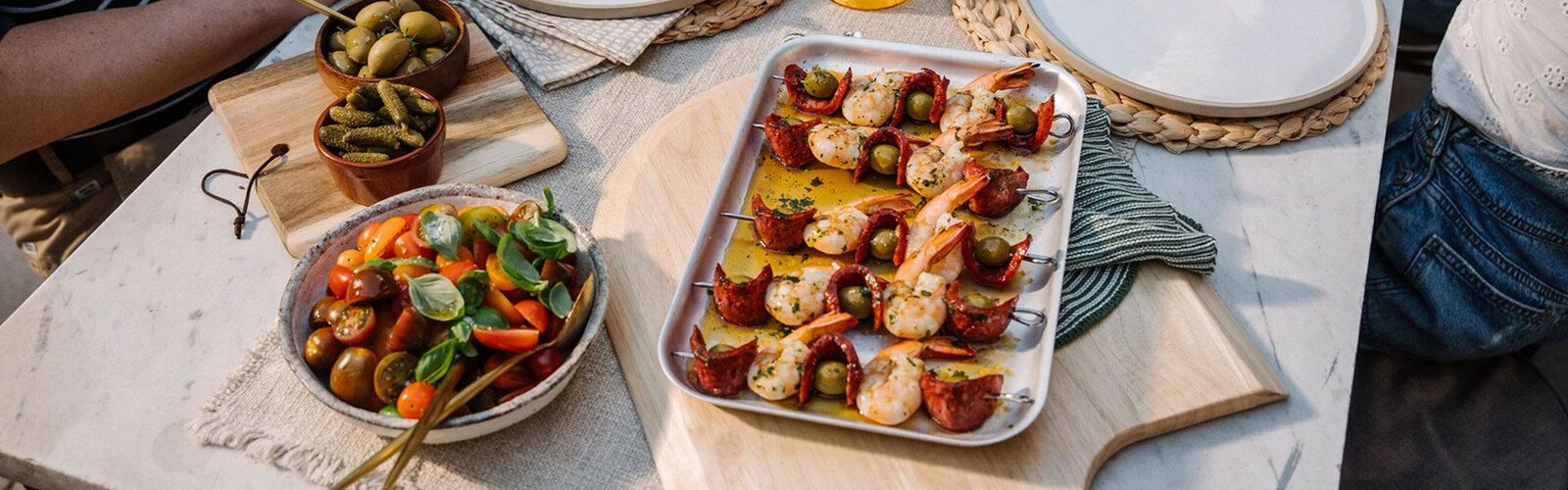 Tiger‑Garnelen‑ & Chorizo‑Spieße