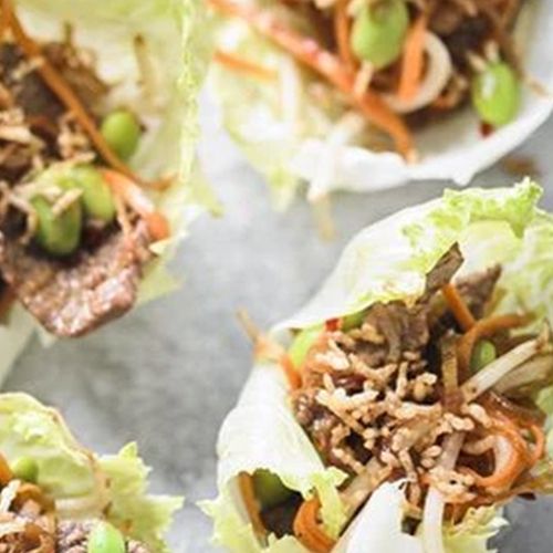 Rindfleisch-Salatwraps