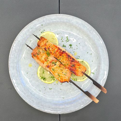 Lachs-Spieße