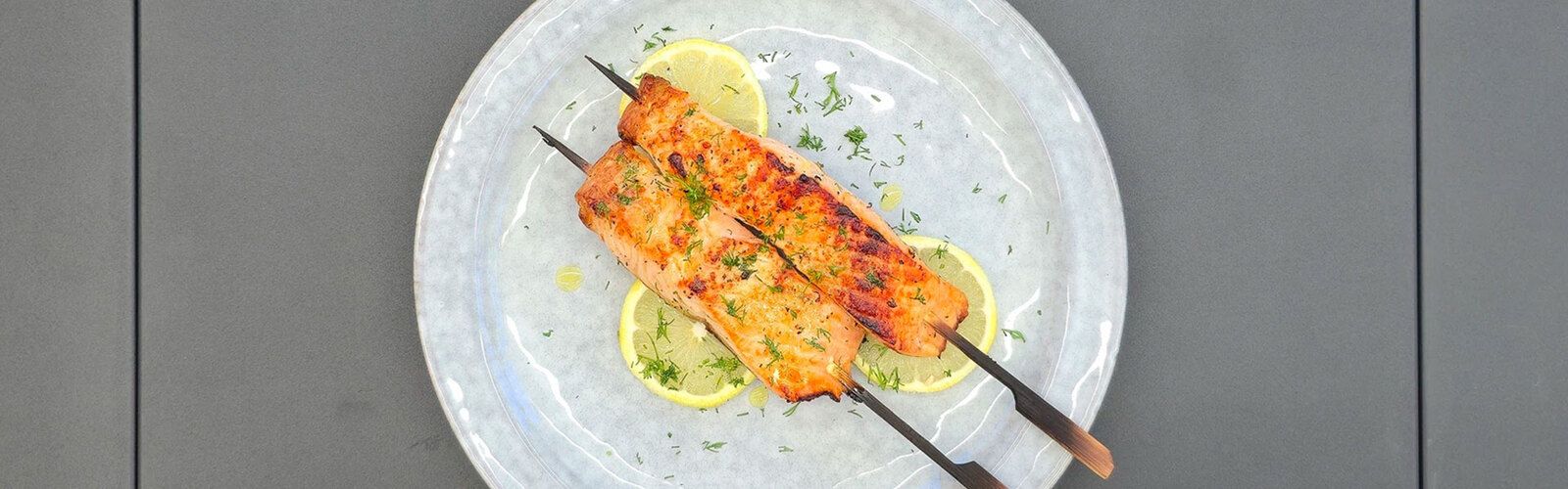 Lachs-Spieße