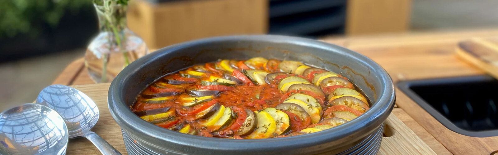 Gebackenes Ratatouille