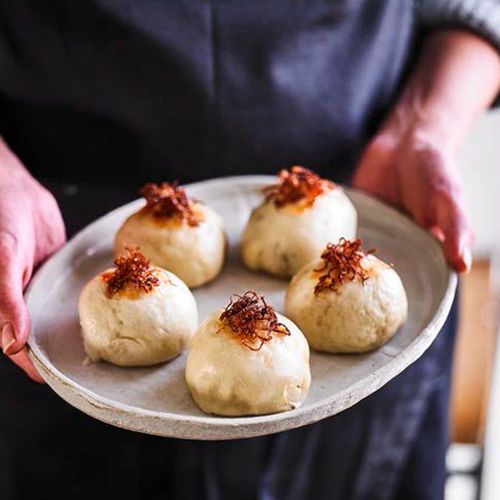 Gedämpfte Bao Buns mit Pulled Pork