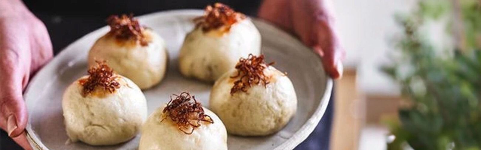 Gedämpfte Bao Buns mit Pulled Pork