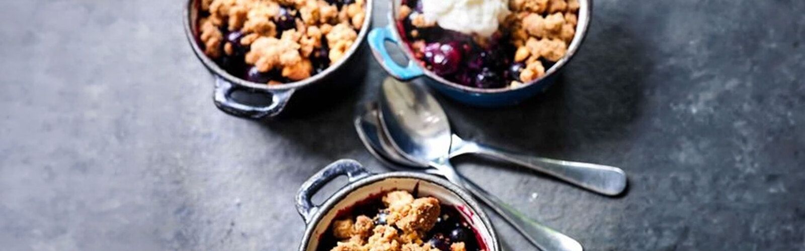 Blaubeer-Crumble