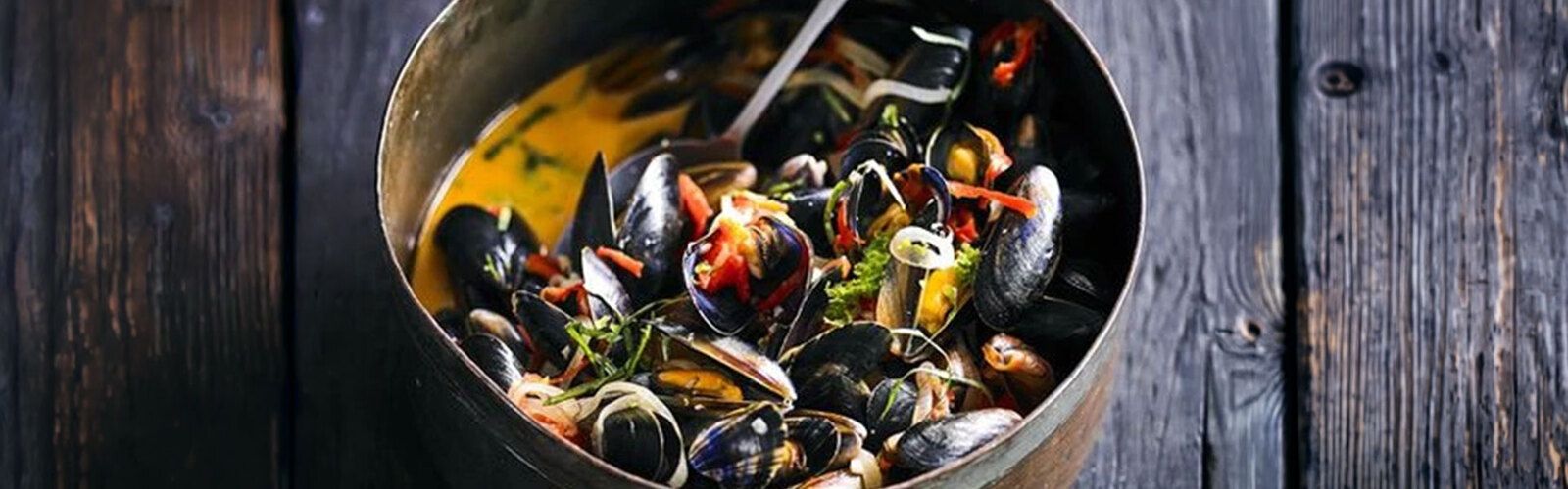 Miesmuscheln mit Zitronengras