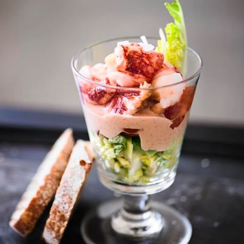 Gegrillter Hummer-Cocktail
