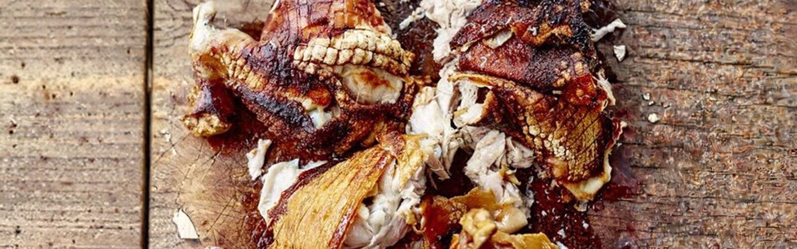 Spanferkel vom Drehspieß
