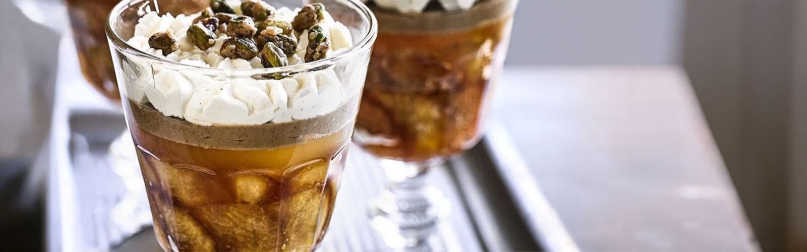 Gegrilltes Frucht-Trifle (Schichtdessert)