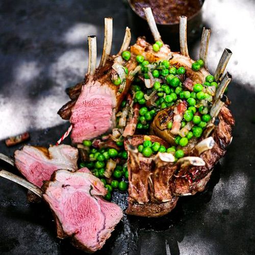 Lammkrone vom Grill