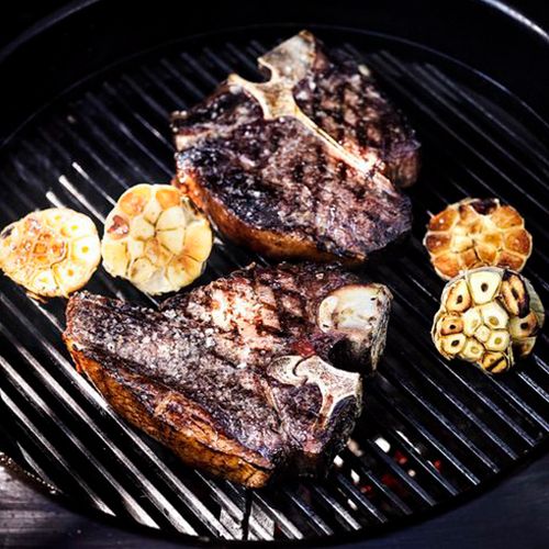 Porterhouse-Steaks vom Grill