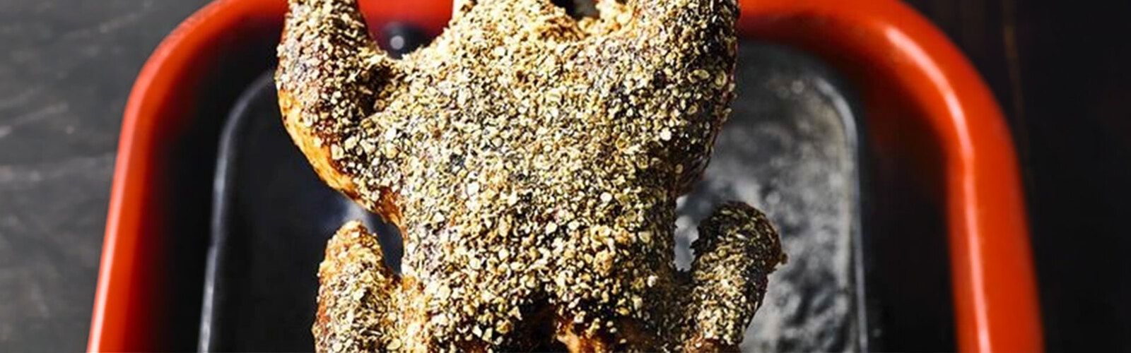 Deutsches Bierhähnchen vom Drehspieß