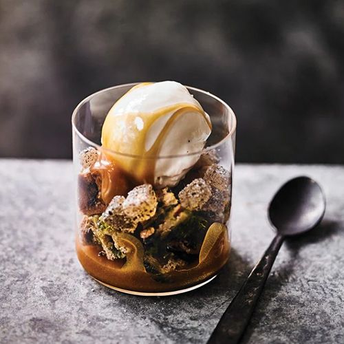 Earl-Grey- und Zitronen-Stollen-Dessert