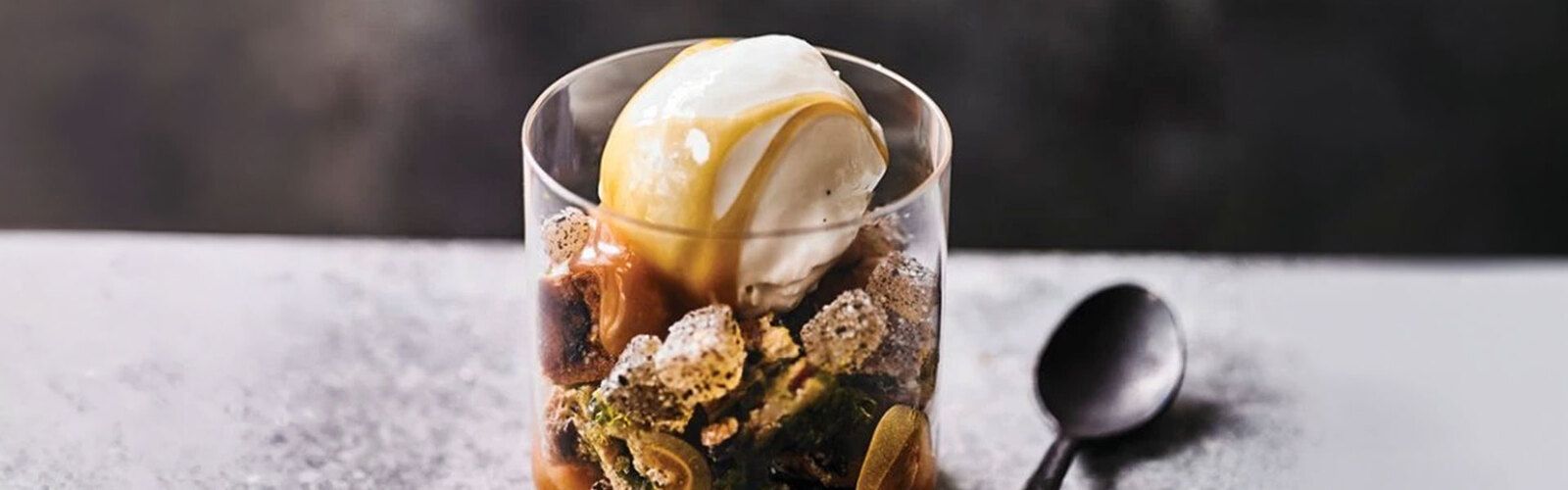 Earl-Grey- und Zitronen-Stollen-Dessert