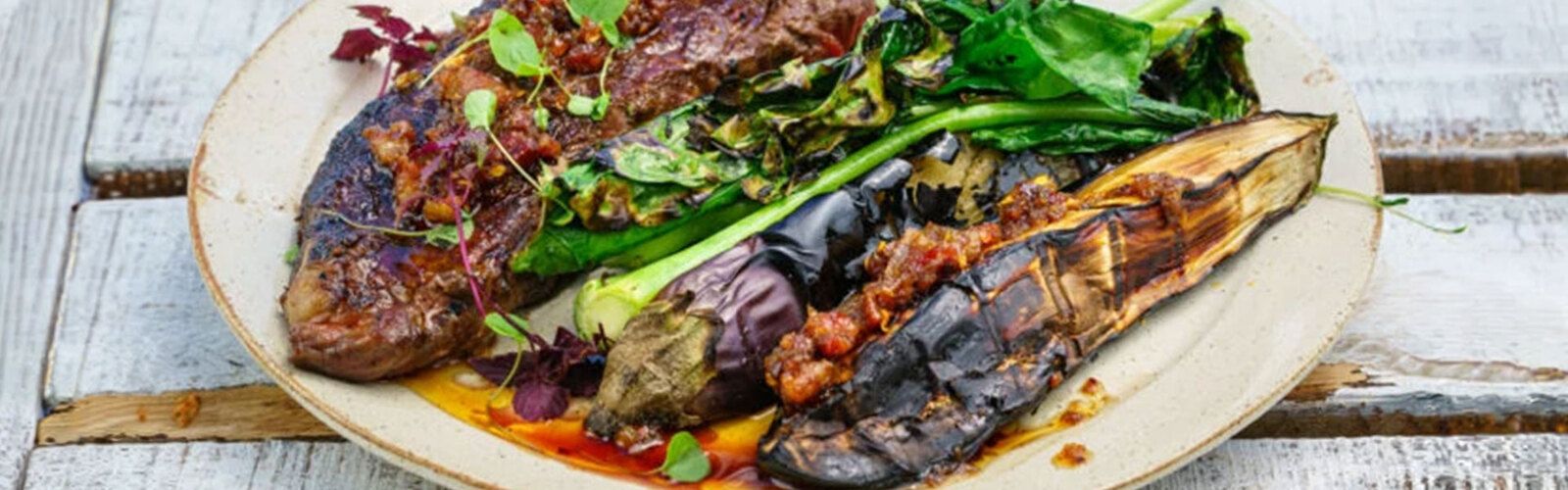 XO (Extra old)-Rindfleisch mit gegrillter Aubergine