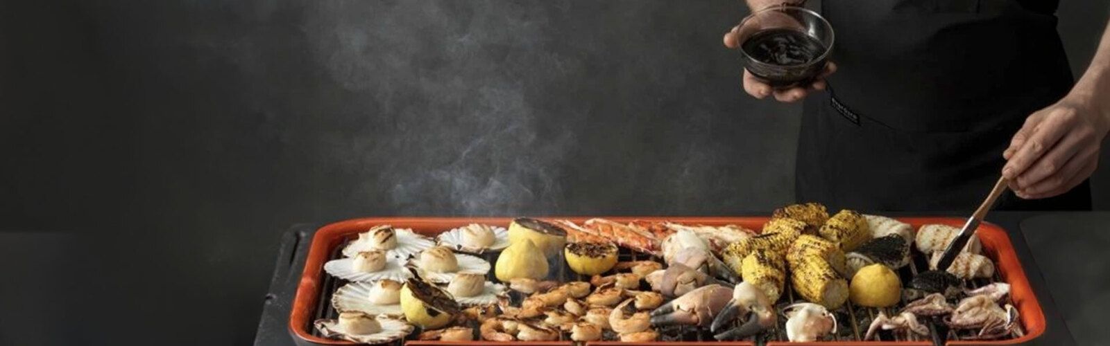 Gegrillte Meeresfrüchteplatte