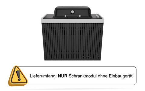Einbaumodul Gasgrill - Schwarz